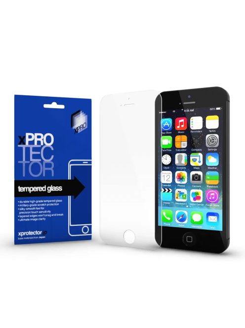 XPRO™ Tempered Glass 0.33mm kijelzővédő üveg / üvegfólia Apple iPhone 5 / 5S / SE 2016 / 5C készülékhez