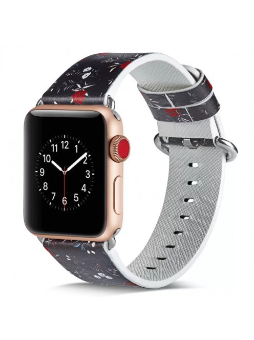 XPRO Apple Watch mintás bőr szíj F16 42mm / 44mm / 45mm / 49mm