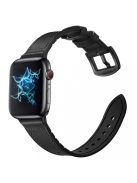 XPRO Apple Watch szilikon / bőr szíj Fekete 42mm / 44mm / 45mm / 49mm