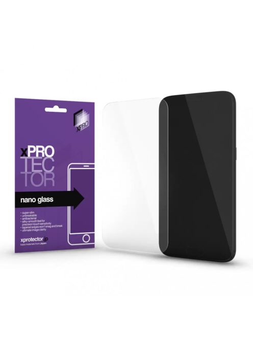 XPRO Nano Glass kijelzővédő fekete kerettel Apple iPhone X / Xs / 11 Pro készülékhez
