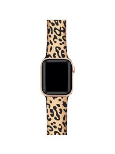   XPRO™ Apple Watch nyomtatott szilikon szíj leopárd mintás 42mm / 44mm / 45mm / 49mm