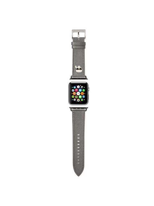 Karl Lagerfeld óraszíj ezüst KLAWLOKHG Apple Watch 42mm / 44mm / 45mm / 49mm