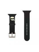 Karl Lagerfeld óraszíj fekete KLAWLSLKK Apple Watch 42mm / 44mm / 45mm / 49mm