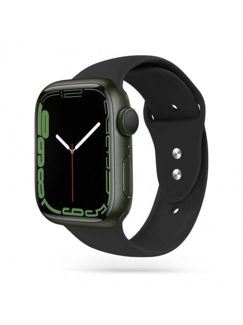 Tech-Protect ICONBAND szilikon óraszíj fekete Apple Watch 38mm / 40mm / 41mm készülékhez