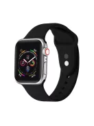 XPRO™ Apple Watch szilikon sport szíj Fekete Apple Watch 38mm / 40mm / 41mm / 42mm (S10) készülékhez