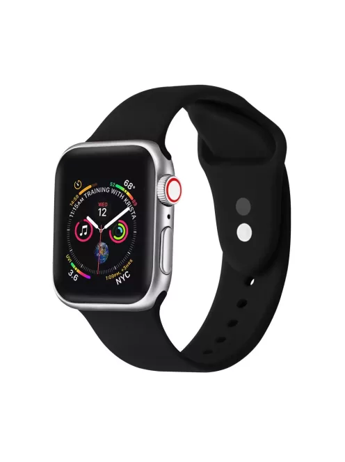 XPRO™ Apple Watch szilikon sport szíj Fekete Apple Watch 38mm / 40mm / 41mm / 42mm (S10) készülékhez