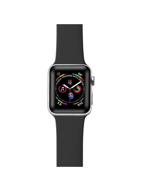XPRO™ Apple Watch szilikon sport szíj Fekete Apple Watch 38mm / 40mm / 41mm / 42mm (S10) készülékhez