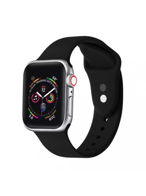 XPRO Apple Watch szilikon sport szíj Fekete 42mm / 44mm / 45mm / 49mm