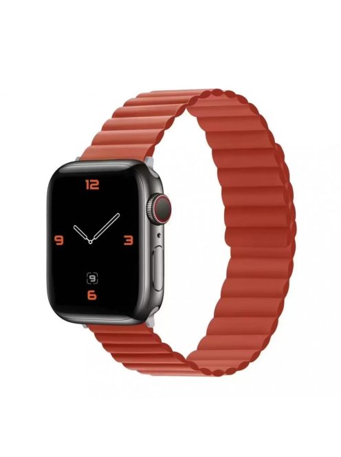 XPRO Apple Watch mágneses szilikon szíj piros 42mm / 44mm / 45mm / 49mm