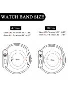 XPRO Apple Watch lélegző sport szíj Fekete / Fehér 38mm / 40mm / 41mm
