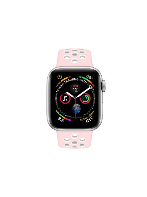 XPRO™ Apple Watch lélegző sport szíj Pink / Fehér 38mm / 40mm / 41mm