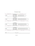 XPRO™ Apple Watch lélegző sport szíj Fekete / Fehér Apple Watch 42mm (S1-S3) / 44mm / 45mm / 46mm / 49mm készülékhez