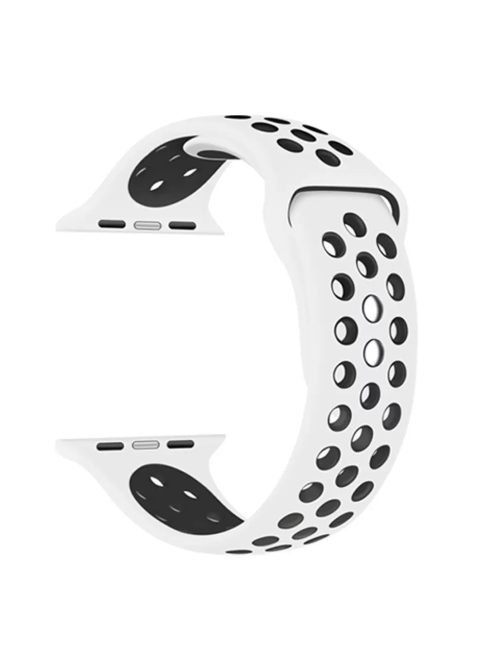 XPRO™ Apple Watch lélegző sport szíj Fehér / Fekete 42mm/44mm/45mm