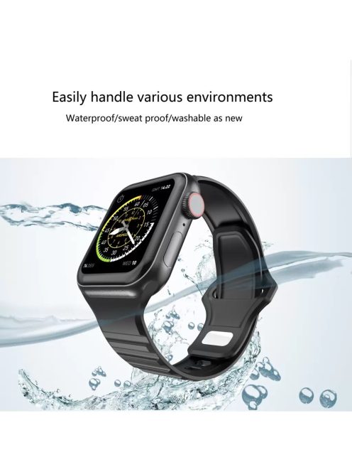 XPRO™ Apple Watch sport szilikon szíj Fehér Apple Watch 38mm / 40mm / 41mm / 42mm (S10) készülékhez