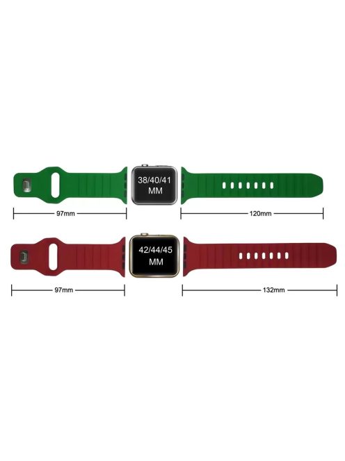 XPRO™ Apple Watch sport szilikon szíj Fehér Apple Watch 38mm / 40mm / 41mm / 42mm (S10) készülékhez