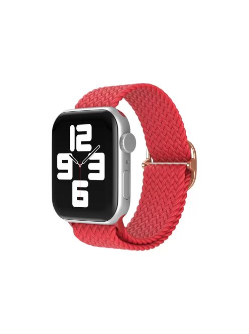 XPRO™ Apple Watch szőtt szövet körpánt Piros Apple Watch 42mm (S1-S3) / 44mm / 45mm / 46mm / 49mm készülékhez
