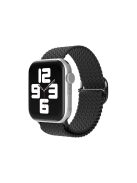 XPRO™ Apple Watch szőtt szövet körpánt Fekete Apple Watch 42mm (S1-S3) / 44mm / 45mm / 46mm / 49mm készülékhez