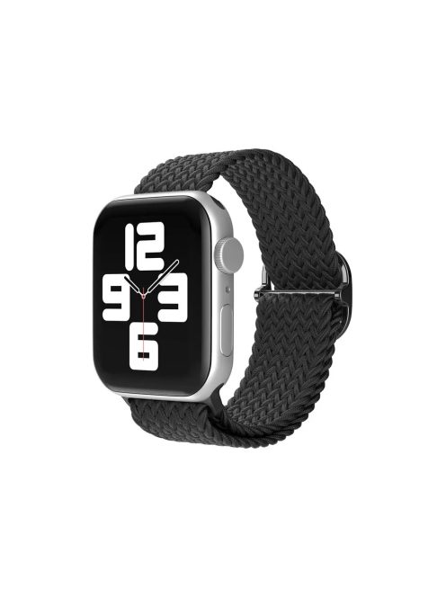XPRO™ Apple Watch szőtt szövet körpánt Fekete Apple Watch 42mm (S1-S3) / 44mm / 45mm / 46mm / 49mm készülékhez