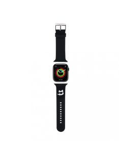   Karl Lagerfeld óraszíj fekete KLAWLSLCNK Apple Watch 42mm / 44mm / 45mm / 49mm