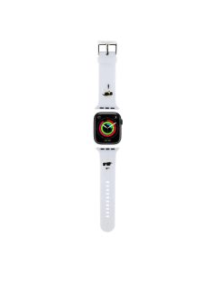   Karl Lagerfeld óraszíj fehér KLAWMSLKCNH Apple Watch 38mm / 40mm / 41mm / 42mm (S10) készülékhez