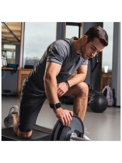 Tech-Protect SCOUT óraszíj Black, Apple Watch 4 / 5 / 6 / 7 / 8 / 9 / SE / ULTRA 1 / 2 (42 / 44 / 45 / 49 mm) készülékhez