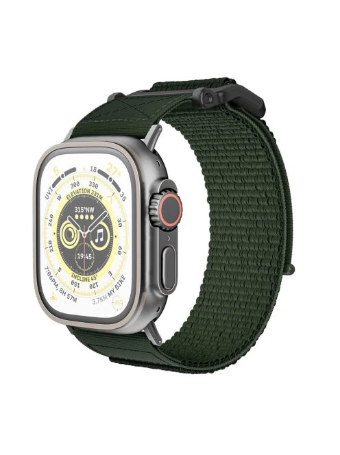 Tech-Protect SCOUT óraszíj Green, Apple Watch 4 / 5 / 6 / 7 / 8 / 9 / SE / ULTRA 1 / 2 (42 / 44 / 45 / 49 mm) készülékhez