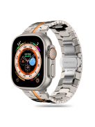  Tech-Protect STAINLESS LINE rozsdamentes acél óraszíj Titán / Narancs, Apple Watch 42mm (S1-S3) / 44mm / 45mm / 46mm / 49mm készülékhez