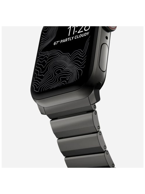 Tech-Protect STEELBAND rozsdamentes acél óraszíj Fekete, Apple Watch 42mm / 44mm / 45mm / 49mm készülékhez