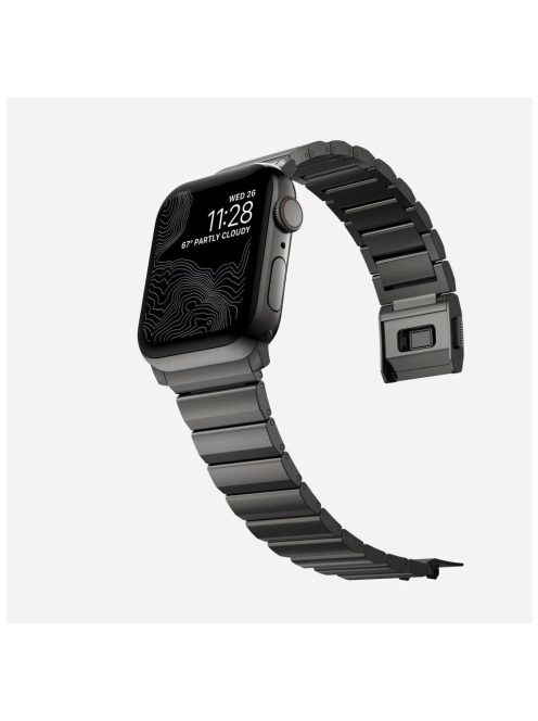 Tech-Protect STEELBAND rozsdamentes acél óraszíj Fekete, Apple Watch 42mm / 44mm / 45mm / 49mm készülékhez