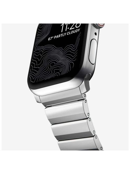 Tech-Protect STEELBAND rozsdamentes acél óraszíj Ezüst, Apple Watch 42mm / 44mm / 45mm / 49mm készülékhez