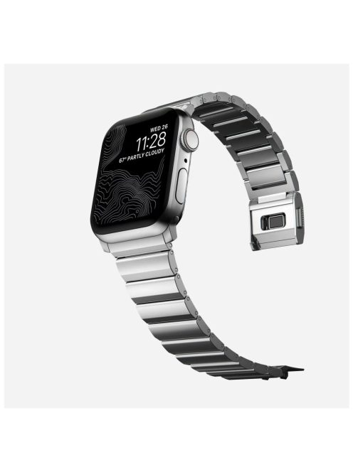 Tech-Protect STEELBAND rozsdamentes acél óraszíj Ezüst, Apple Watch 42mm / 44mm / 45mm / 49mm készülékhez