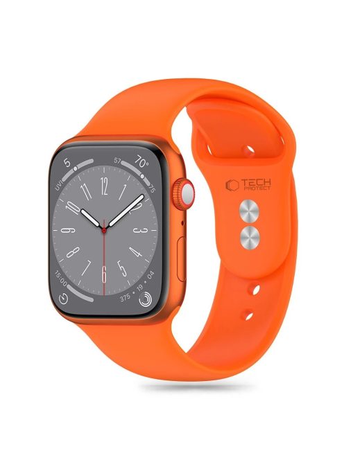 Tech-Protect SILICONE óraszíj narancssárga, Apple Watch 44mm / 45mm / 46mm / 49mm készülékhez