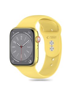   Tech-Protect SILICONE óraszíj citromsárga, Apple Watch 44mm / 45mm / 46mm / 49mm készülékhez