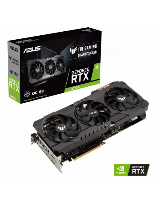 ASUS nVidia RTX 3070 Ti TUF Gaming 8GB használt videokártya