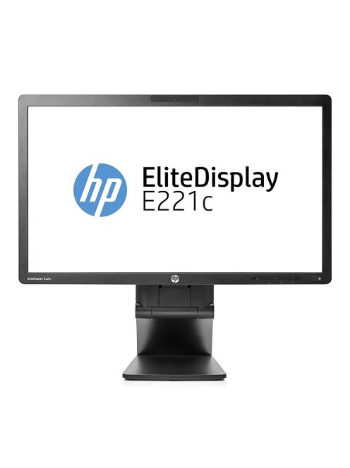 LCD HP EliteDisplay 22" E221c / black /1920x1080, 1000:1, 250 cd/m2, VGA, DVI, DisplayPort, USB Hub, Webcam, AG, universal stand