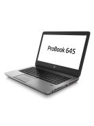HP ProBook 645 G1 / AMD Dual-Core A6-5350M / 8 GB / 256GB SSD / CAM / HD+ / HU / AMD Radeon HD8450G / Win 10 Pro 64-bit használt laptop