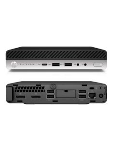   HP EliteDesk 800 G5 DM / Intel / Core i3-9300T / 8 GB / 256GB NVME / NOCAM / Intel UHD Graphics 630 / Win 11 Pro 64-bit használt PC