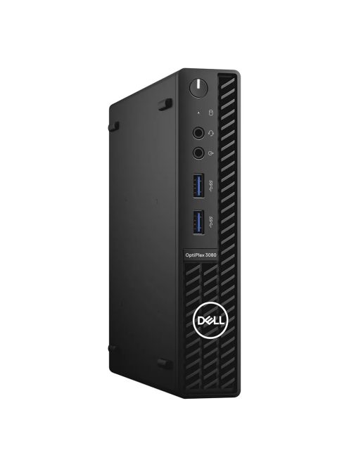 Dell Optiplex 3080 Micro / Intel i5-10500T / 16GB / 256GB NVMe SSD / Intel UHD Graphics / Win 11 Pro 64-bit használt PC