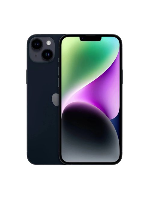 Apple iPhone 14 Plus 128GB Midnight használt mobiltelefon /csak eSIM, USB-C/Lightning kábel