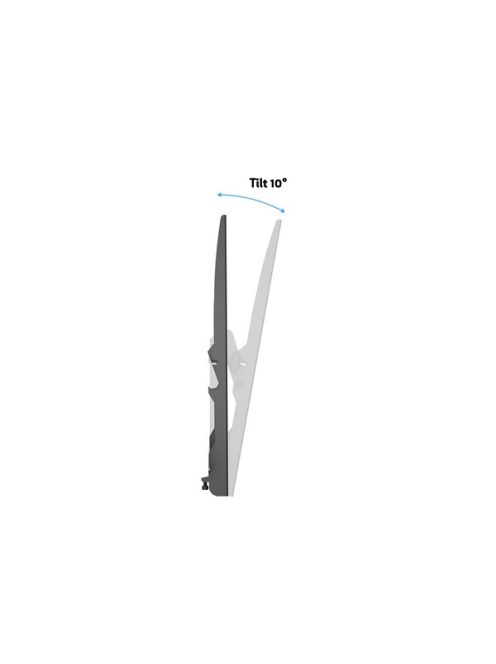 MULTIBRACKETS Fali konzol, M Universal Tilt Wallmount Black Medium (32-65", max.VESA: 400x400 mm, 75 kg)