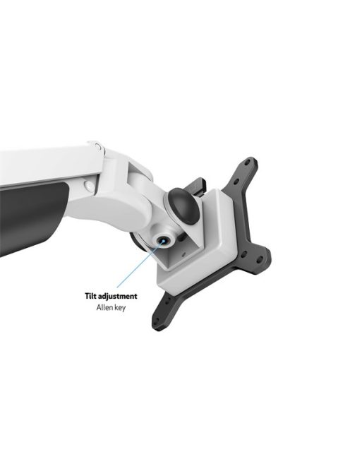 MULTIBRACKETS Asztali konzol, M VESA Gas Lift Arm Single White (15-34", max.VESA: 100x100 mm, 10 kg)