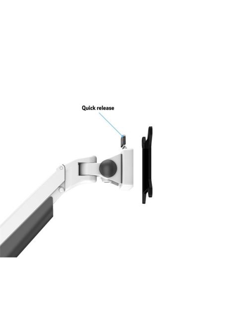 MULTIBRACKETS Asztali konzol, M VESA Gas Lift Arm Single White (15-34", max.VESA: 100x100 mm, 10 kg)