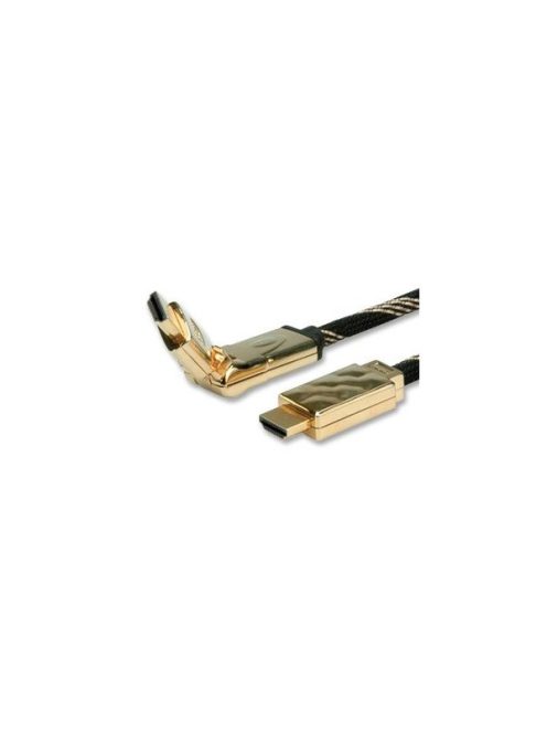 ROLINE kábel HDMI Ethernet, Premium, 360° csatlakozó ,  M/M  2.0m