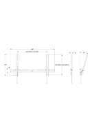 MULTIBRACKETS Fali konzol, M Universal Wallmount Tilt Air Large Black (40-85", max.VESA: 800x400 mm, 70 kg)