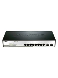   D-LINK Switch 8x1000Mbps + 2xGigabit SFP Menedzselhető Rackes, DGS-1210-10/E