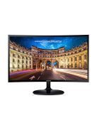 SAMSUNG Ívelt VA monitor 23,5" LC24F390FHUXEN, 1920x1080, 16:9, 250cd/m2, 4ms, HDMI/VGA