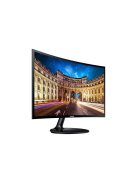 SAMSUNG Ívelt VA monitor 23,5" LC24F390FHUXEN, 1920x1080, 16:9, 250cd/m2, 4ms, HDMI/VGA