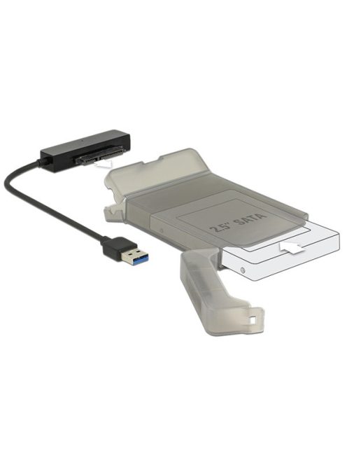 DELOCK Átalakító USB 3.0 > SATA3 for 2.5", védőtok