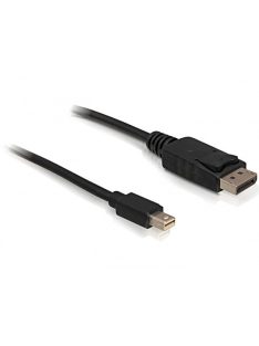   DELOCK kábel Mini DisplayPort 1.2 male > DisplayPort male 4K 60Hz 1m