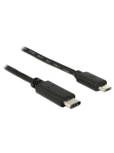   DELOCK kábel USB 2.0 Type-C male > USB 2.0 Type Micro-B male 1m fekete